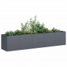 Doniczka Antracyt 200x40x40 cm Stal walcowana na zimno