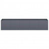 Doniczka Antracyt 200x40x40 cm Stal walcowana na zimno