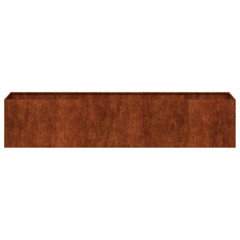 Doniczka Rusty 200x40x40 cm Stal nierdzewna