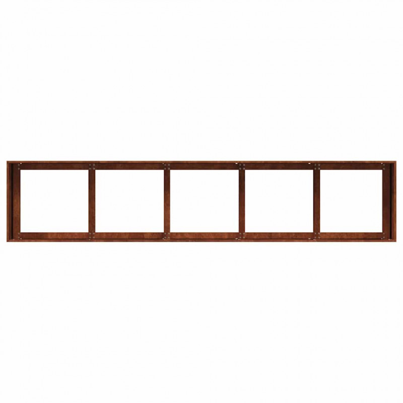 Doniczka Rusty 200x40x40 cm Stal nierdzewna