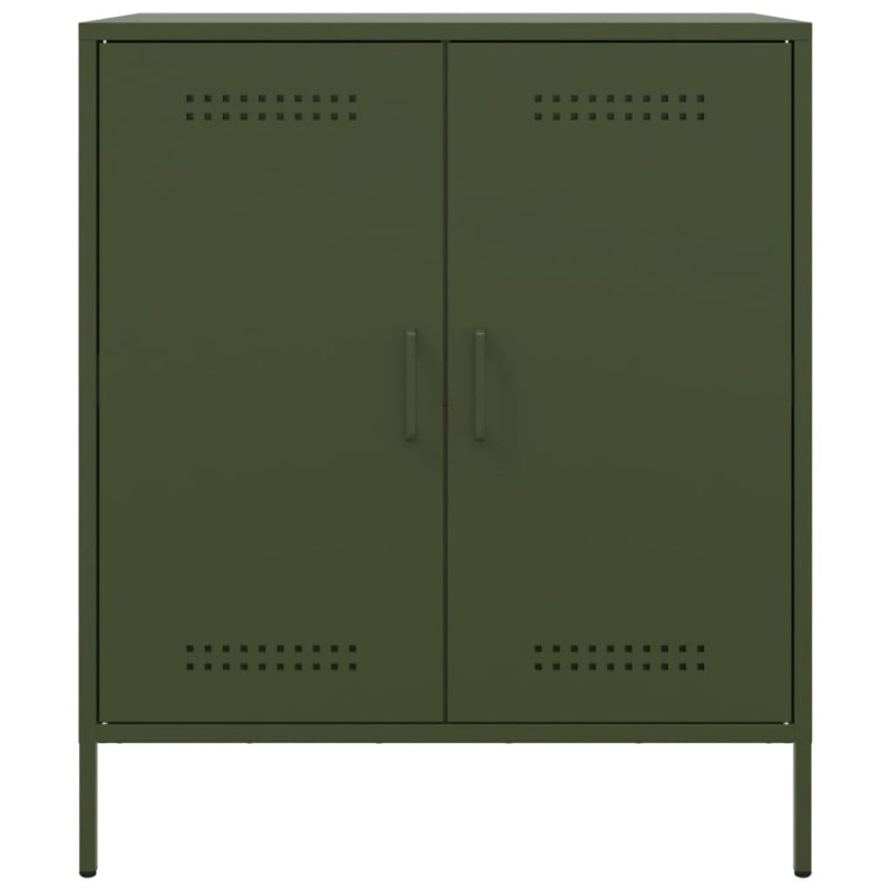 Szafka, oliwkowa, 68x39x79 cm, stal