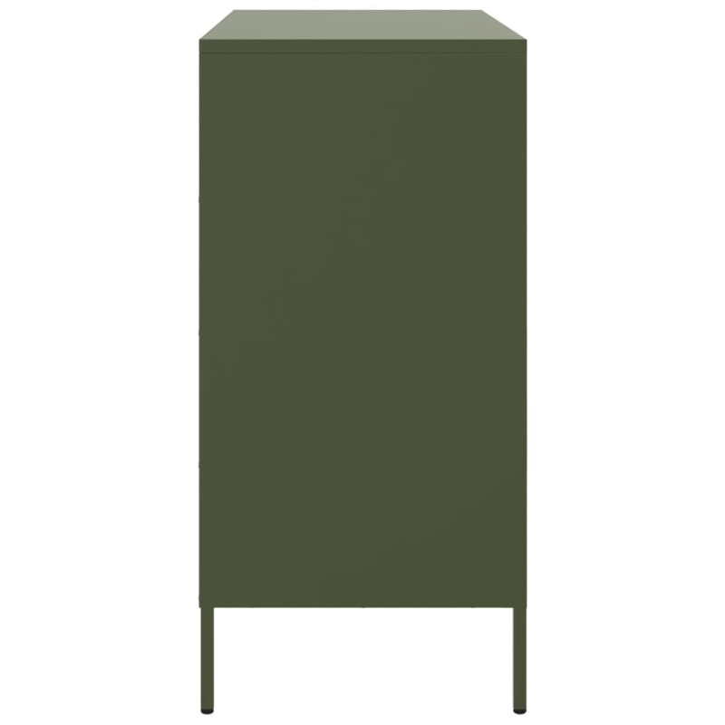 Szafka, oliwkowa, 68x39x79 cm, stal