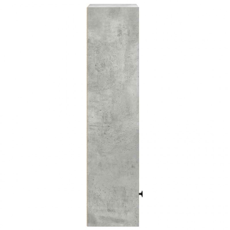 Regał, szarość betonu, 31x24x102 cm, materiał drewnopochodny