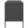 Szafka RTV, czarna, 68x39x50,5 cm, stalowa