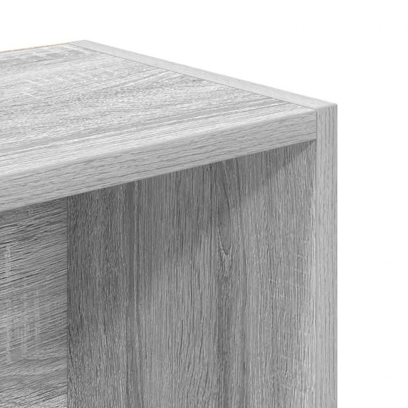Regał, szary dąb sonoma, 31x24x102 cm, materiał drewnopochodny