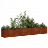 Doniczka Rusty 280x40x40 cm Stal nierdzewna