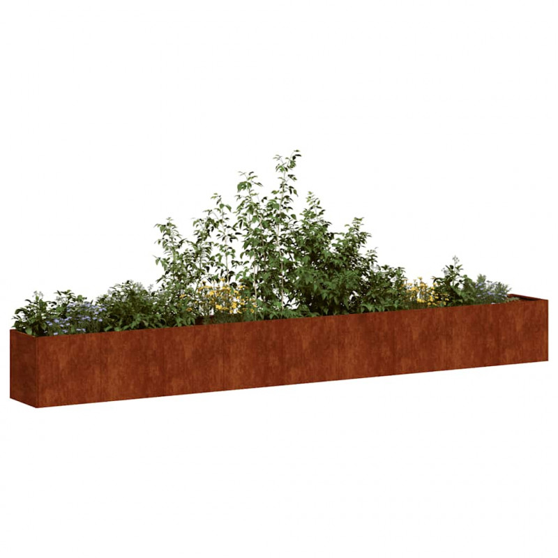 Doniczka Rusty 360x40x40 cm Stal nierdzewna