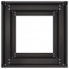 Doniczka Czarna 40x40x80 cm Stal walcowana na zimno