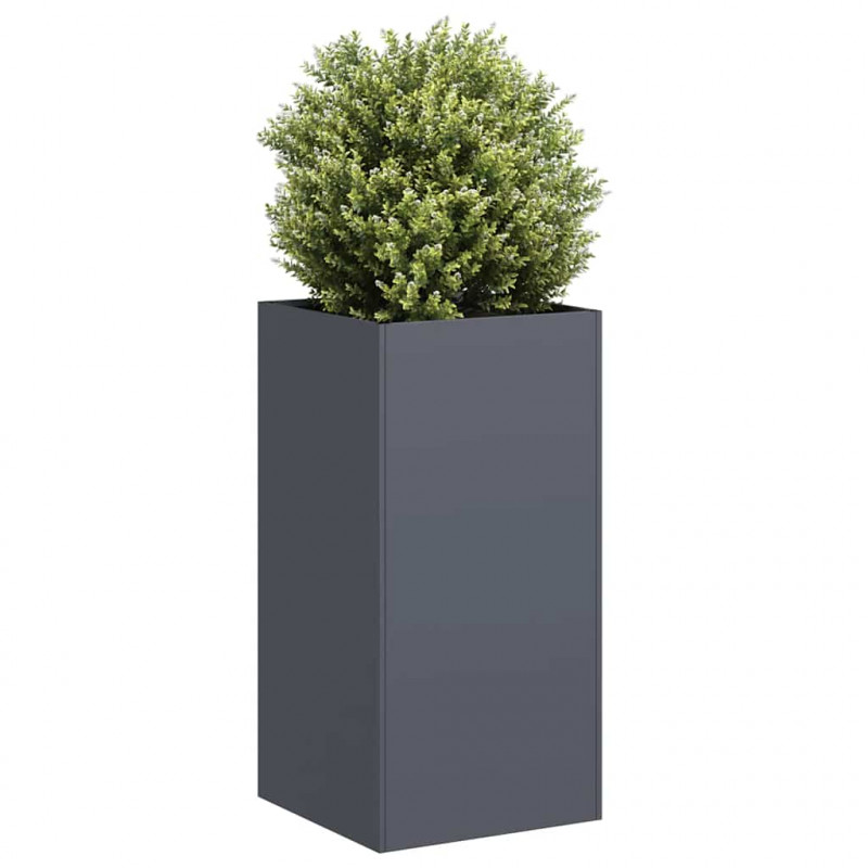 Doniczka Antracyt 40x40x80 cm Stal walcowana na zimno