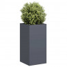 Doniczka Antracyt 40x40x80 cm Stal walcowana na zimno