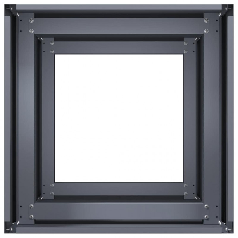 Doniczka Antracyt 40x40x80 cm Stal walcowana na zimno