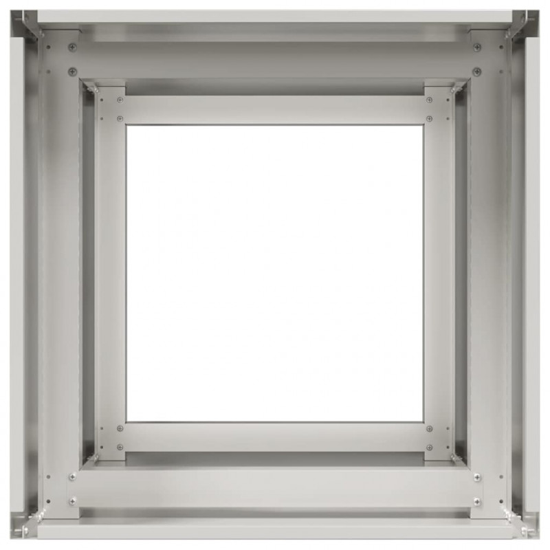 Doniczka 40x40x80 cm Stal nierdzewna