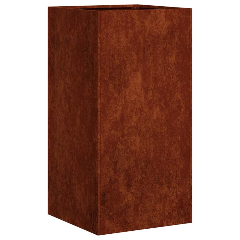 Doniczka Rusty 40x40x80 cm Stal nierdzewna