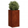 Doniczka Rusty 40x40x80 cm Stal nierdzewna