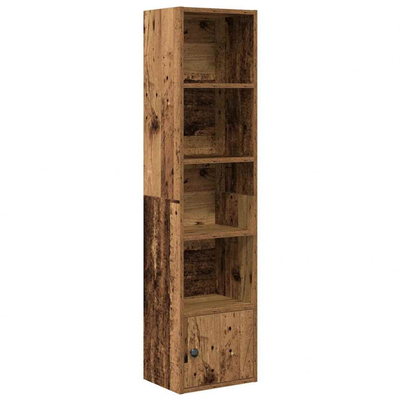 Regał, stare drewno, 31x24x127 cm, materiał drewnopochodny