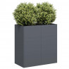 Doniczka Antracyt 80x40x80 cm Stal walcowana na zimno