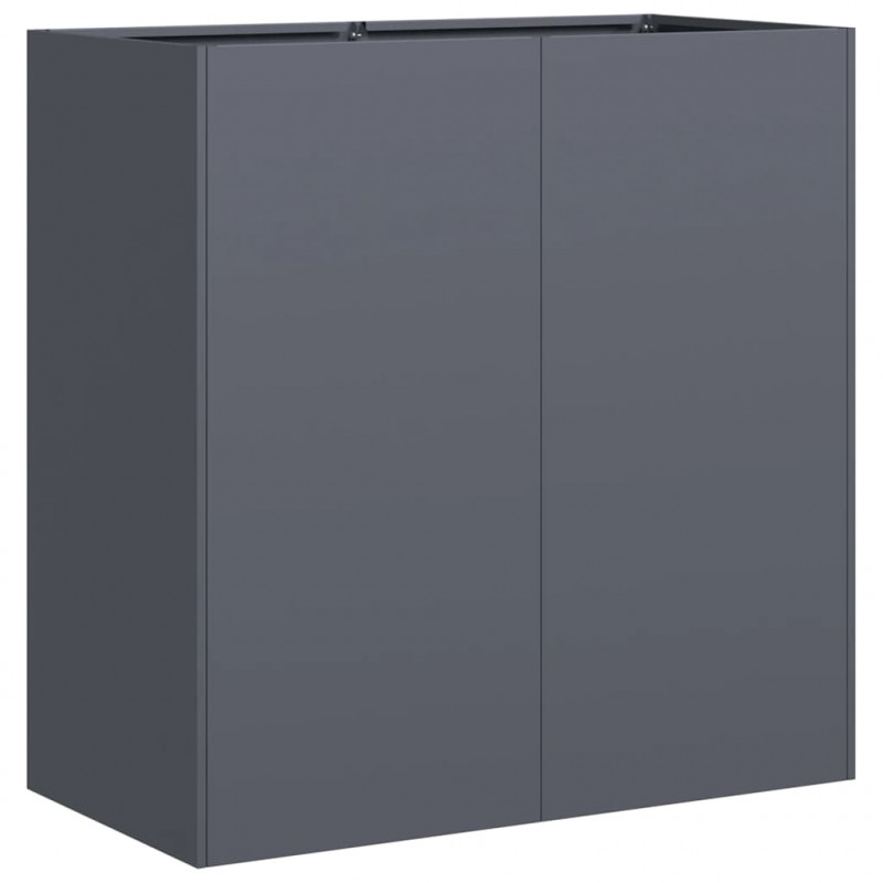 Doniczka Antracyt 80x40x80 cm Stal walcowana na zimno