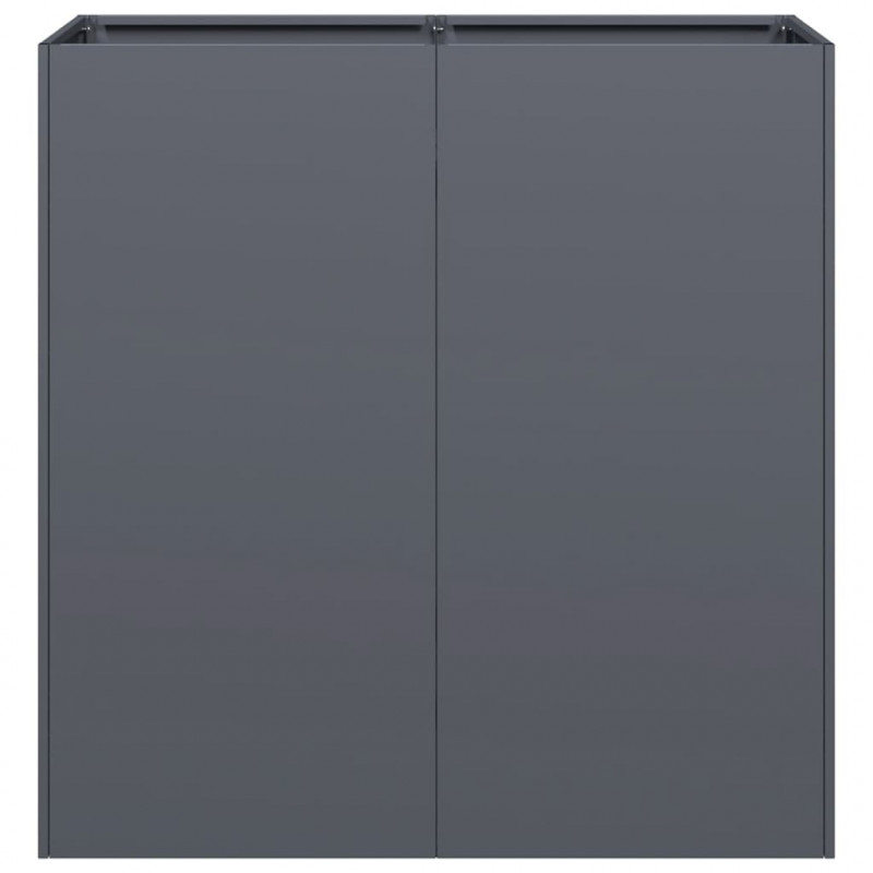 Doniczka Antracyt 80x40x80 cm Stal walcowana na zimno