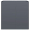 Doniczka Antracyt 80x40x80 cm Stal walcowana na zimno