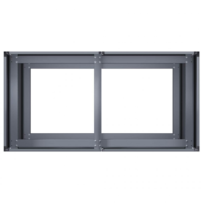 Doniczka Antracyt 80x40x80 cm Stal walcowana na zimno