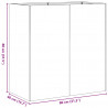 Doniczka Antracyt 80x40x80 cm Stal walcowana na zimno