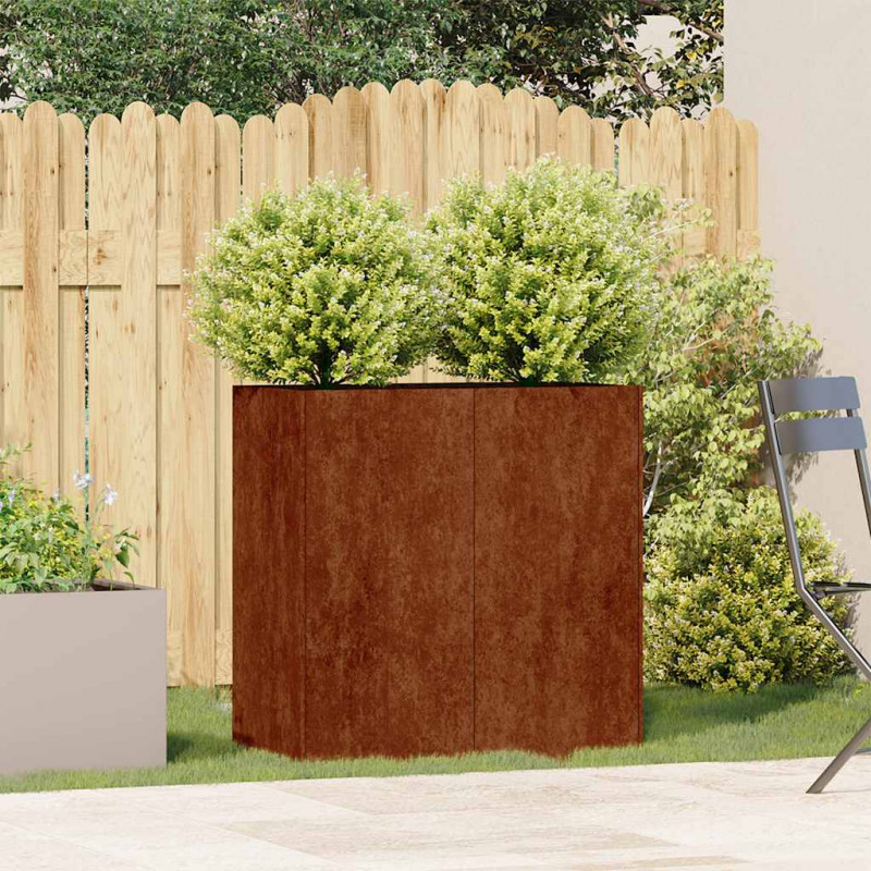 Doniczka Rusty 80x40x80 cm Stal nierdzewna