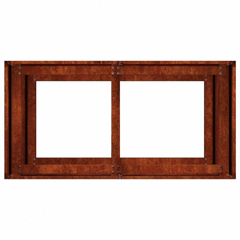 Doniczka Rusty 80x40x80 cm Stal nierdzewna