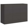 Doniczka Czarna 120x40x80 cm Stal walcowana na zimno