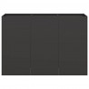 Doniczka Czarna 120x40x80 cm Stal walcowana na zimno
