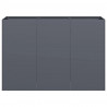 Doniczka Antracyt 120x40x80 cm Stal walcowana na zimno