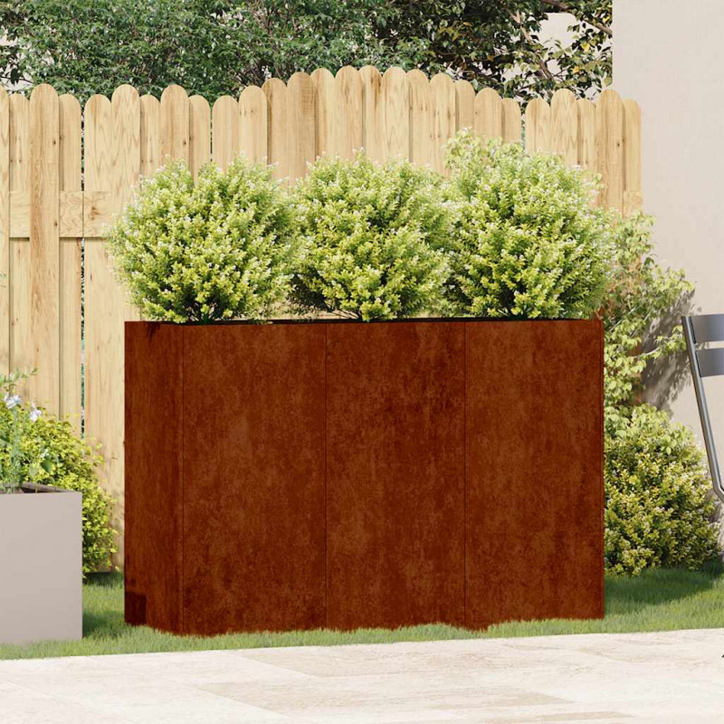 Doniczka Rusty 120x40x80 cm Stal nierdzewna