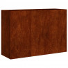 Doniczka Rusty 120x40x80 cm Stal nierdzewna