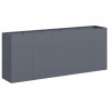 Doniczka Antracyt 200x40x80 cm Stal walcowana na zimno