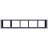 Doniczka Antracyt 200x40x80 cm Stal walcowana na zimno