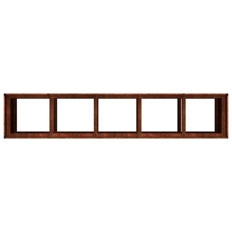Doniczka Rusty 200x40x80 cm Stal nierdzewna