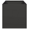 Doniczka Czarna 40x80x40 cm Stal walcowana na zimno