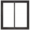 Doniczka Czarna 80x80x40 cm Stal walcowana na zimno