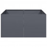 Doniczka Antracyt 80x80x40 cm Stal walcowana na zimno