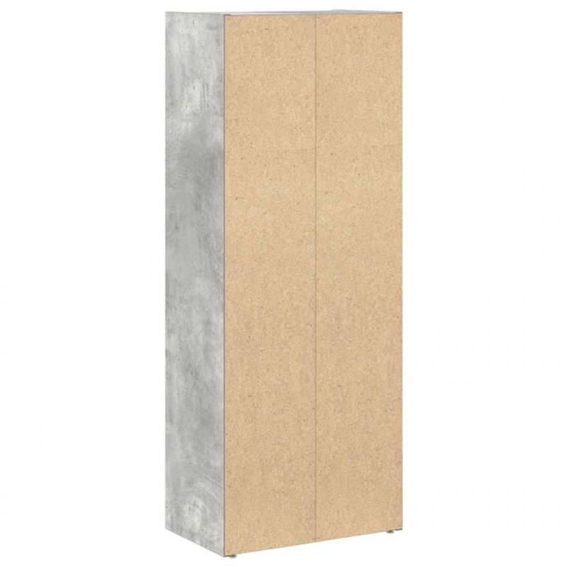 Regał na książki, szarość betonu, 40x24x102 cm