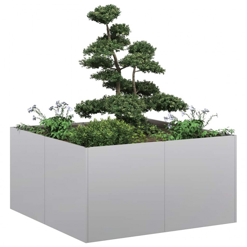 Doniczka 80x80x40 cm Stal ocynkowana