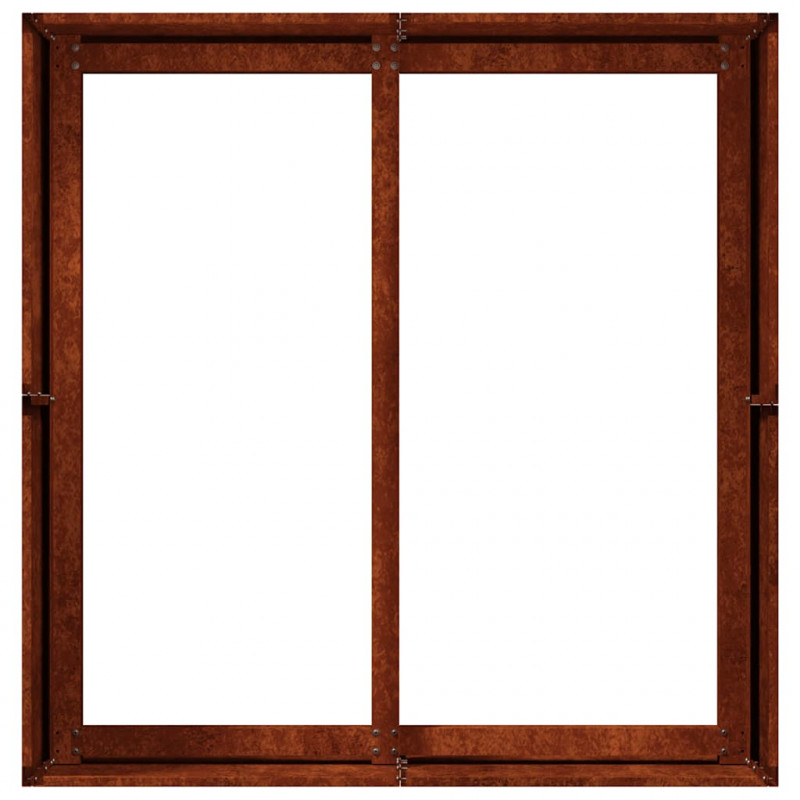 Doniczka Rusty 80x80x40 cm Stal nierdzewna