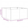 Doniczka Rusty 80x80x40 cm Stal nierdzewna