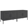 Szafki RTV, 2 szt., czarne, 68x39x50,5 cm, stalowe