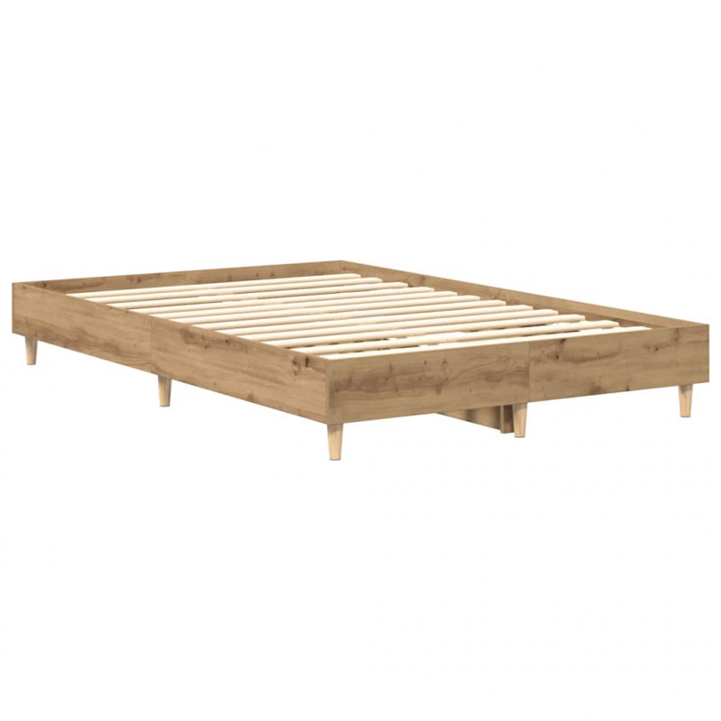 Rama łóżka bez materaca Artisan Oak 140x190 cm Drewno klejone