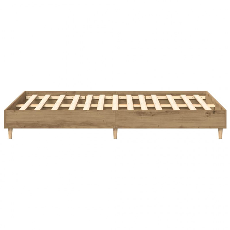 Rama łóżka bez materaca Artisan Oak 140x190 cm Drewno klejone