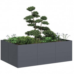Doniczka Antracyt 120x80x40 cm Stal