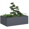 Doniczka Antracyt 120x80x40 cm Stal