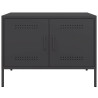Szafki RTV, 2 szt., czarne, 68x39x50,5 cm, stalowe