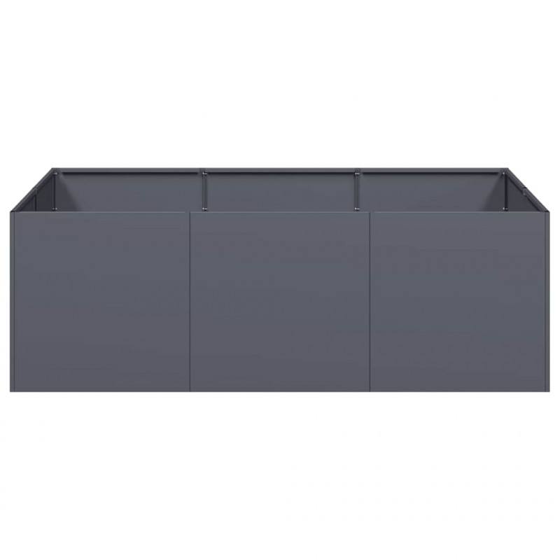 Doniczka Antracyt 120x80x40 cm Stal