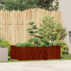 Doniczka Rusty 120x80x40 cm Stal nierdzewna